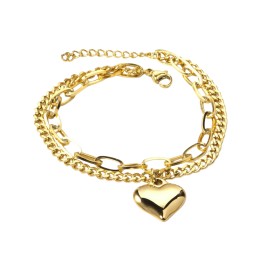 Bracelet dble, pampille...