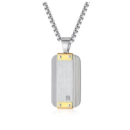 Pendentif Plaque, chaine...