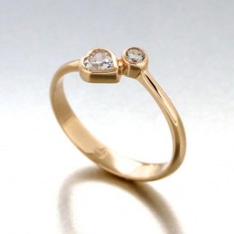 5250POR-52 Bague coeur oz...