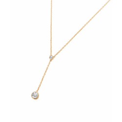 Collier  Y o.z blancs