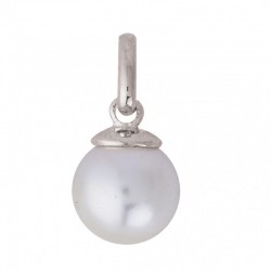 Perle blanche 8mm