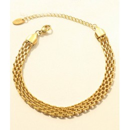 Bracelet Maille plate 6mm *...