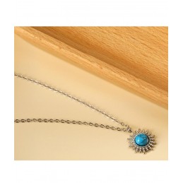 Collier rond cabochon...