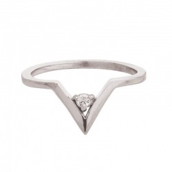Bague V oxyde de zirconium T54