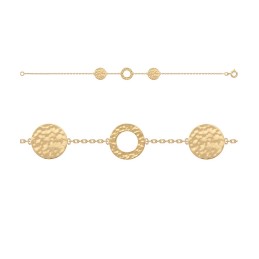 Bracelet  cercle, disques...